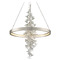 Corbett Lighting Corbett Lighting Jasmine Silver Leaf LED Pendant Light 269-72-SL