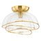 Corbett Lighting Corbett Lighting Esme Vintage Polished Brass LED Flushmount Light 358-17-VPB
