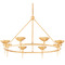 Troy Lighting Troy Lighting Cecilia Vintage Gold Leaf Chandelier F2608-VGL