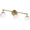 AFX Lighting Afx Lighting Pearl Satin Brass LED Bathroom Light PRLV2408L30D1SB