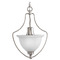 Progress Lighting Progress Lighting 3-Light Brushed Nickel Semi-Flush Mount Light P3792-09