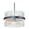 ET2 Lighting Et2 Chimes Wiz Black & Satin Nickel LED Pendant Light with Drum Shade E34255-BKSN