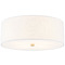 Justice Design Group Justice Design Classic 18 Inch Drum Flush Mount Brass White FAB-9731-WHTE-BRSS