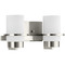 Progress Lighting Progress Lighting Atwell 2-Light Brushed Nickel Bath Vanity Light P300414-009