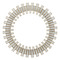 Currey and Company Lighting Glasdele Round 39.5-Inch Decorative Mirror 1000-0145