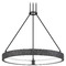 Quoizel Lighting Quoizel Lighting Drury Pewter Cast Iron LED Pendant Light with Drum Shade PCDRU2824PCI