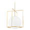 Mitzi by Hudson Valley Mitzi Tessa Large Aged Brass Double Glass Pendant H648701L-AGB
