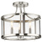 Progress Lighting Progress Lighting Atwell 1-Light Brushed Nickel Flush Mount P350231-009