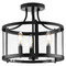 Progress Lighting Progress Lighting Atwell 1-Light Matte Black Flush Mount P350231-31M