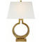 Visual Comfort Signature Collection Ring Form Antique-Burnished Brass Lamp CHA8969AB-L