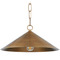 Troy Lighting Troy Lighting Midvale Patina Brass LED Pendant Light with Coolie Shade F1915-PBR
