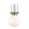Hudson Valley Lighting Hudson Valley Lighting Gunther Aged Old Bronze Pendant Light with Globe Shade 2011-AOB