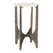 Currey and Company Lighting Currey and Company Micha Antique Nickel & White Accent Table 4000-0142