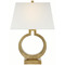 Visual Comfort Signature Collection Ring Form Antique-Burnished Brass Lamp CHA8970AB-L