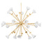 Corbett Lighting Corbett Lighting Julieta Vintage Gold Leaf Chandelier 451-44-VGL