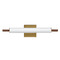ET2 Lighting Et2 Joist Driftwood & Natural Aged Brass LED Bathroom Light E24930-WNAB