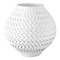 Currey and Company Lighting Currey and Company Plisse White Vase 1200-0789
