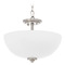 Quorum Lighting Quorum Lighting Adams Satin Nickel Pendant Light with Bowl / Dome Shade 2800-15-165