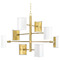 Progress Lighting Progress Lighting Point Dume-Wandermere Brushed Brass & Crisp White Chandelier P400192-160