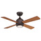 Fanimation Fans Fanimation Fans Kwad 44 Dark Bronze LED Ceiling Fan with Light FP7644DZ