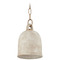 Troy Lighting Troy Lighting Relic Patina Brass & Ceramic Relic White LED Mini-Pendant Light with Bell Shade F2708-PBR/CRE