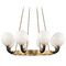 Hudson Valley Lighting Hudson Valley Lighting Werner Aged Brass & Black Chandelier 3646-AGB/BK