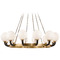 Hudson Valley Lighting Hudson Valley Lighting Werner Aged Brass & Black Chandelier 3660-AGB/BK