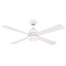 Fanimation Fans Fanimation Fans Kwad 52 Matte White LED Ceiling Fan with Light FP7652MW