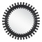 Currey and Company Lighting Diza Round 48-Inch Decorative Mirror 1000-0134