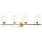Hudson Valley Lighting Hudson Valley Lighting Bowery Aged Brass & Aged Old Bronze Bathroom Light 3704-AOB