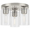 Progress Lighting Progress Lighting Atwell 1-Light Brushed Nickel Semi-Flush Mount P350237-009
