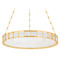 Corbett Lighting Corbett Lighting Leda Vintage Brass LED Pendant Light with Drum Shade 346-30-VB