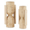 Currey and Company Lighting Currey and Company Stone Vase, Face To Face Natural Travertine Vase 1200-0815
