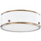 Troy Lighting Troy Lighting Eli Patina Brass & Soft White LED Flushmount Light C8312-PBR/SWH