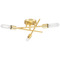 Progress Lighting Progress Lighting Parkhurst 3-Light Satin Brass Semi-Flush Mount P350225-012
