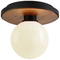 Troy Lighting Troy Lighting Cadet Soft Black LED Flushmount Light C7640-SBK