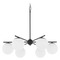 Quorum Lighting Quorum Lighting Jasper Matte Black Chandelier 639-6-59