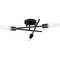 Progress Lighting Progress Lighting Parkhurst 3-Light Matte Black Semi-Flush Mount P350225-31M
