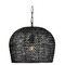 Currey and Company Lighting Currey and Company Piero Satin Black Pendant Light with Bowl / Dome Shade 9000-0960