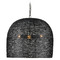 Currey and Company Lighting Currey and Company Piero Satin Black Pendant Light with Bowl / Dome Shade 9000-0961