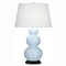 Robert Abbey Lighting Robert Abbey Lighting Triple Gourd Baby Blue / Deep Patina Bronze Table Lamp with Empire Shade 341X