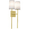 AFX Lighting Afx Lighting Rose Satin Brass Sconce ROSS1020CBSB