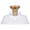 Progress Lighting Progress Lighting Parkhurst 5-Light Vintage Brass Semi-Flush Mount P350227-163
