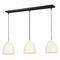 Z-Lite Z-Lite Z-Studio Satin White Multi-Light Pendant with Bowl / Dome Shade 6012P12-3L-SWH