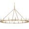 Troy Lighting Troy Lighting Sutton Champagne Leaf Chandelier F6244-CSL