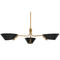Troy Lighting Troy Lighting Sacramento Patina Brass & Soft Black Chandelier F8143-PBR/SBK