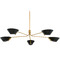 Troy Lighting Troy Lighting Sacramento Patina Brass & Soft Black Chandelier F8163-PBR/SBK