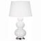 Robert Abbey Lighting Robert Abbey Lighting Triple Gourd Lily / Antique Silver Table Lamp with Empire Shade 351X