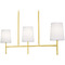 AFX Lighting Afx Lighting Rose Satin Brass Island Light with Empire Shade ROSP3605CBSB