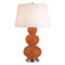 Robert Abbey Lighting Robert Abbey Lighting Triple Gourd Pumpkin / Antique Silver Table Lamp with Empire Shade 352X